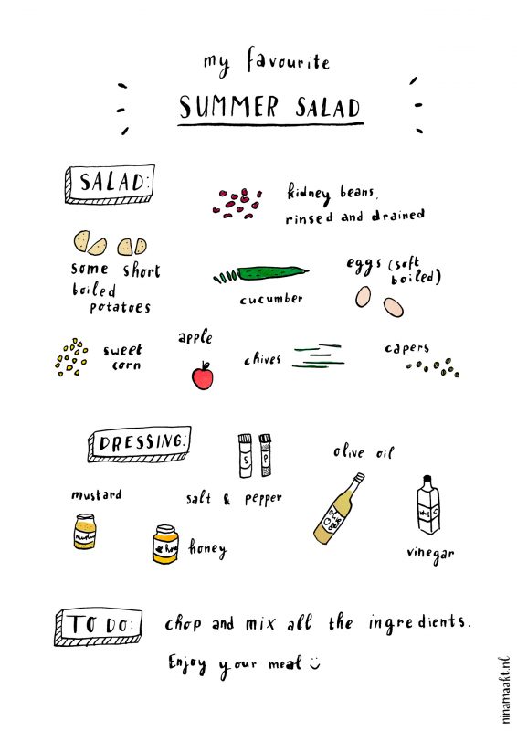 happy acorn zomersalade recept