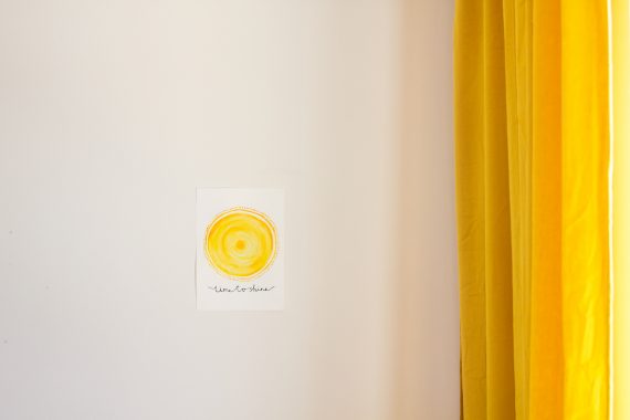 happy acorn gele gordijnen