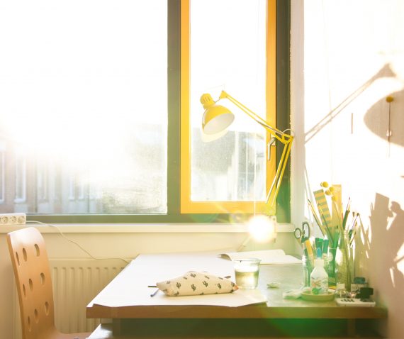 happy acorn werkkamer zon