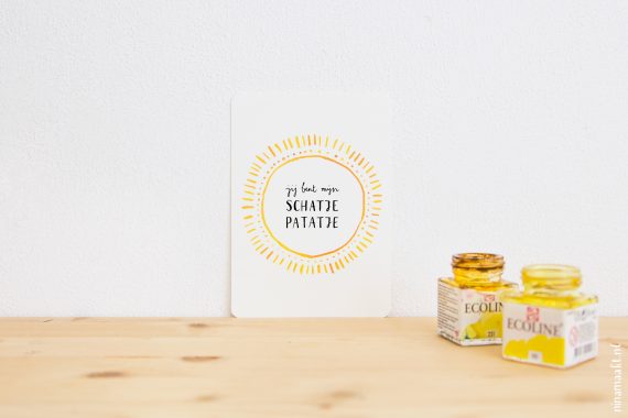 happy acorn ninamaakt nieuwe kaart schatjepatatje